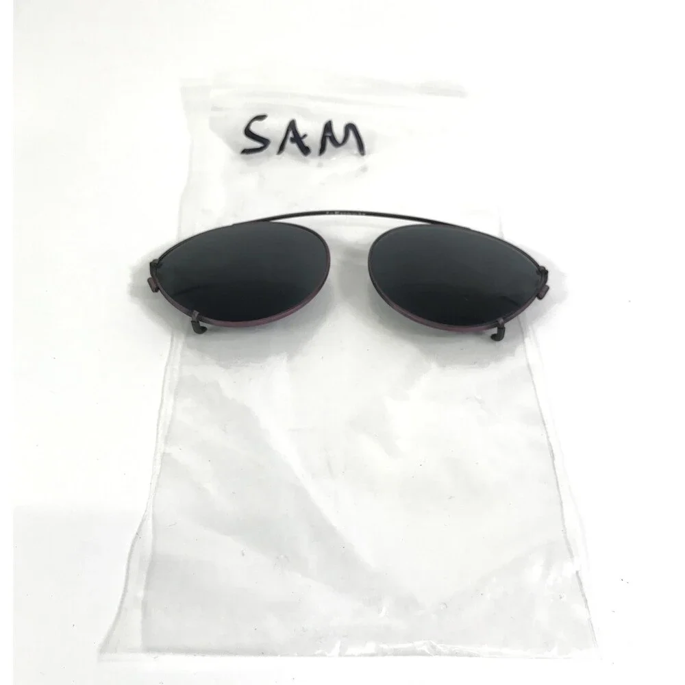 Vintage l.a. Eyeworks Sunglasses for SAM Matte Purple Frames with Gray Lenses